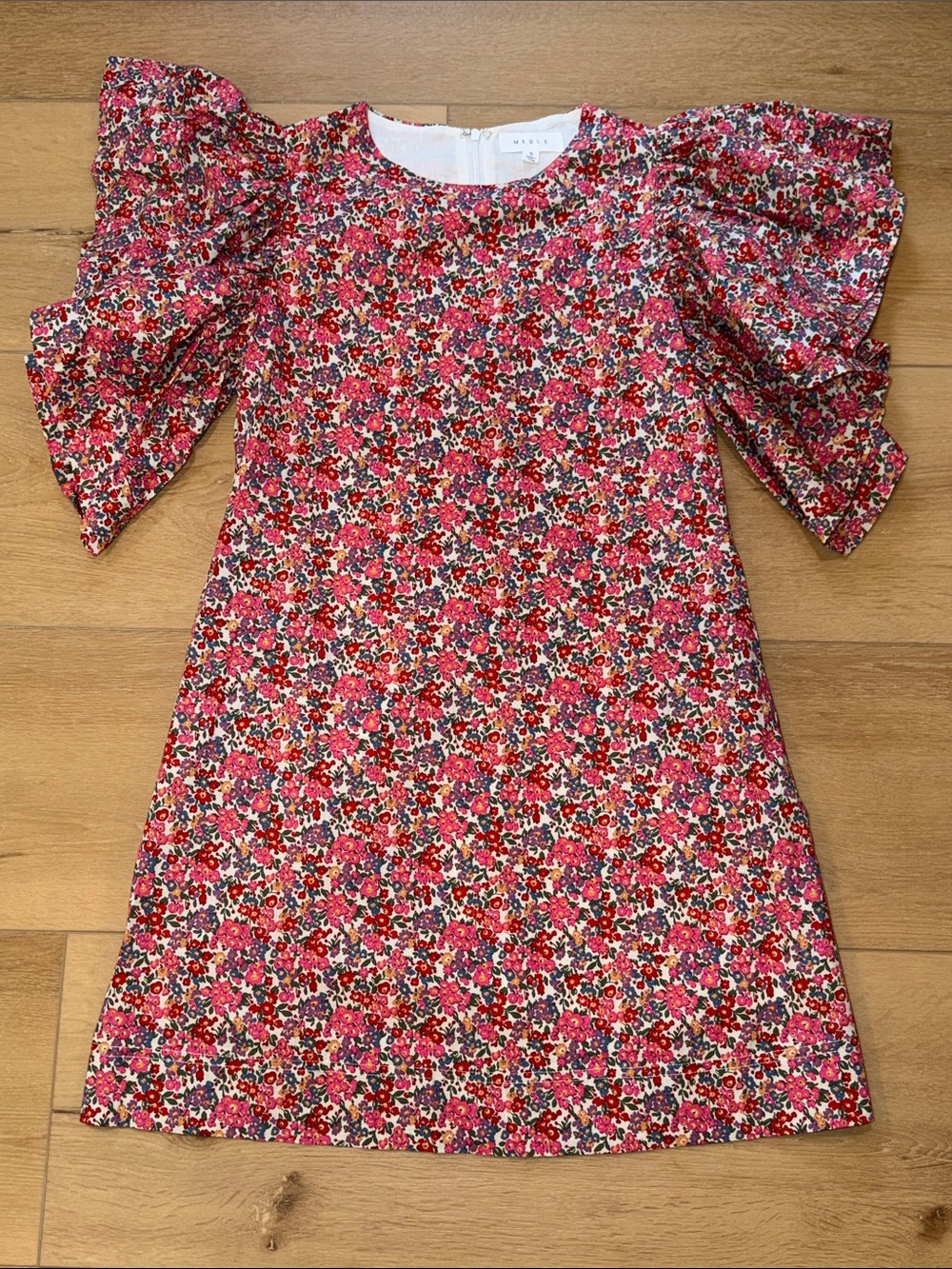 Mable / Red Dress Boutique Floral Cottagecore Flutter Sleeve Mini Dress